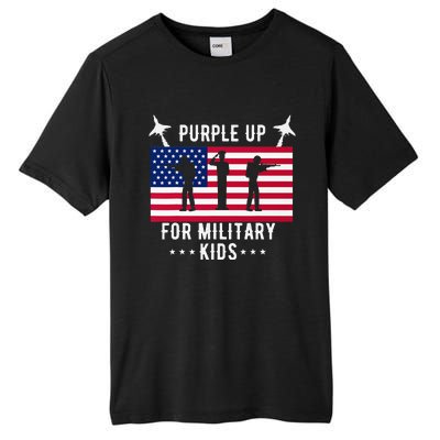 Purple Up For Military Soldier Month Military Child USA Tall Fusion ChromaSoft Performance T-Shirt