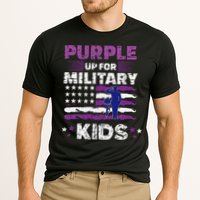 Purple Up for Military Month Usa Flag Cooling Performance Crew T-Shirt