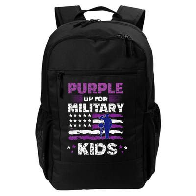 Purple Up for Military Month Usa Flag Backpack