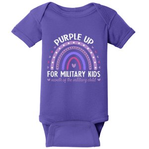 Purple Up For Military Ki.Ds Month Of The Military Child Baby Bodysuit