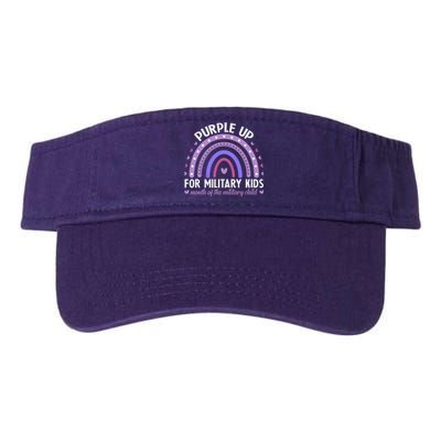 Purple Up For Military Ki.Ds Month Of The Military Child Valucap Bio-Washed Visor