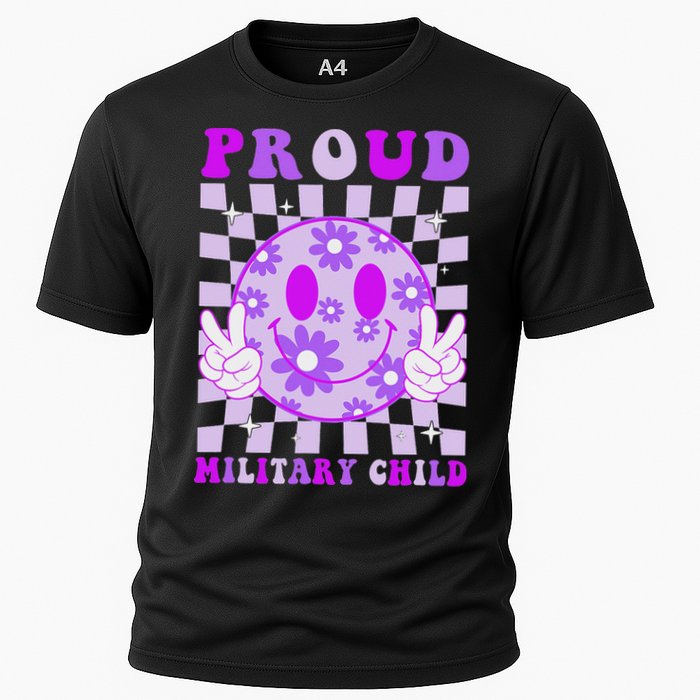 Purple Up For Military Proud Military Child Month Cooling Performance Crew T-Shirt