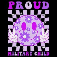 Purple Up For Military Proud Military Child Month Cooling Performance Crew T-Shirt
