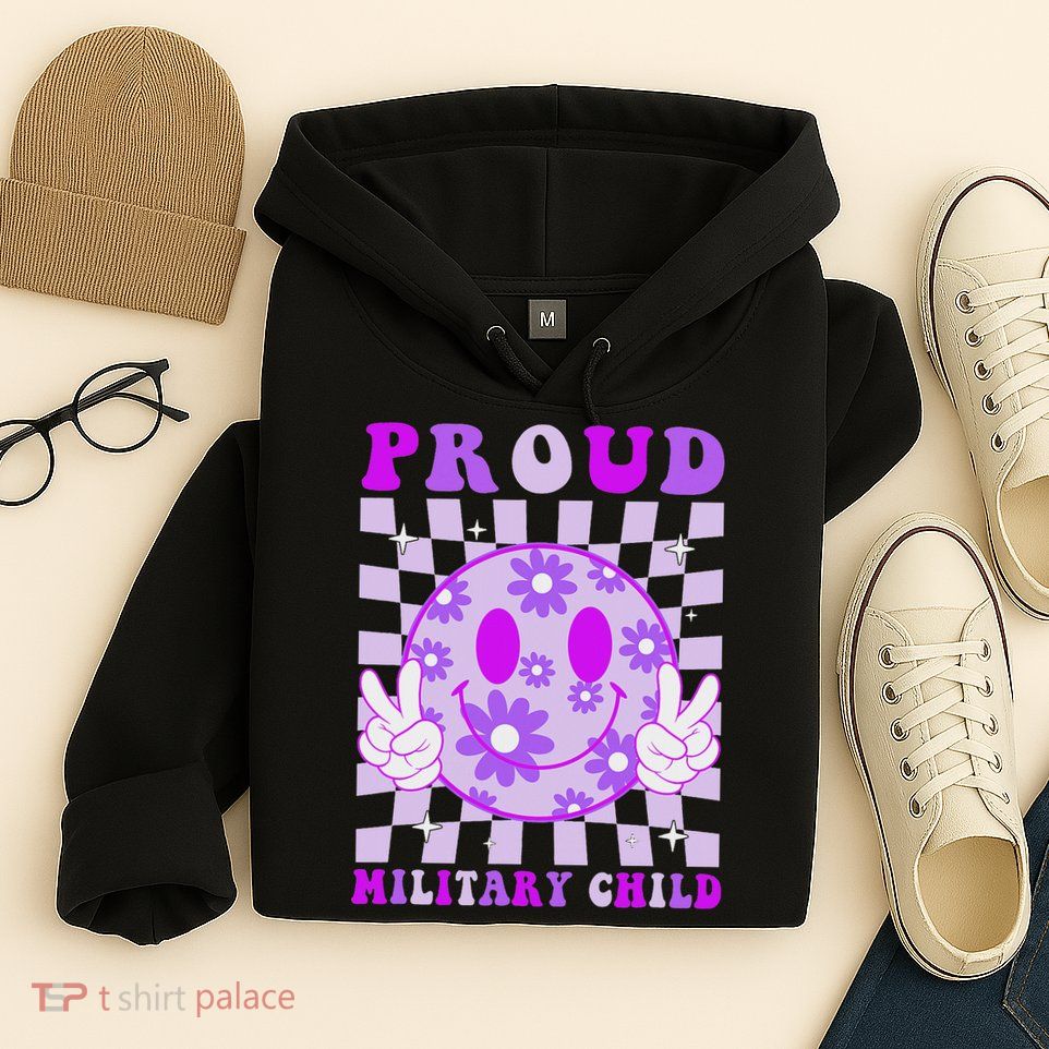 Purple Up For Military Proud Military Child Month Hoodie