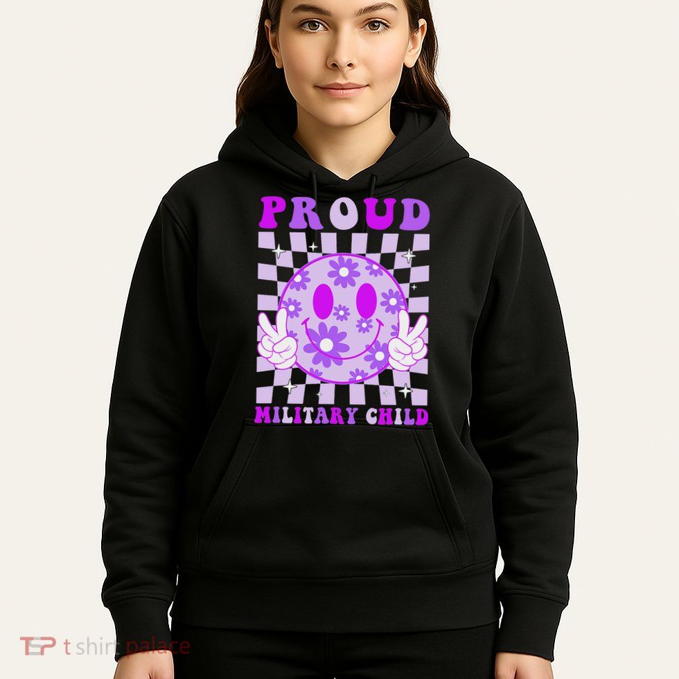 Purple Up For Military Proud Military Child Month Hoodie