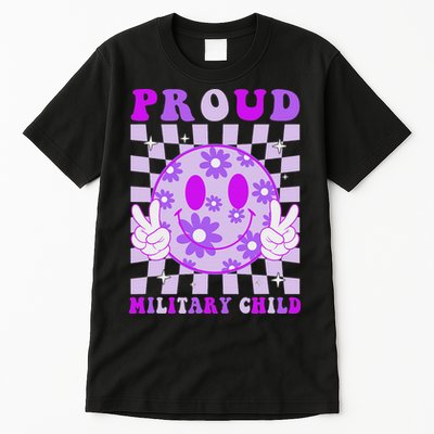 Purple Up For Military Proud Military Child Month Tall T-Shirt