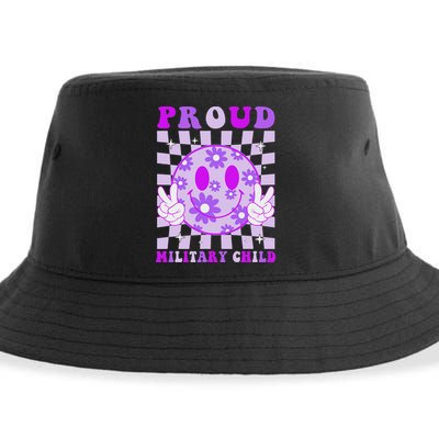 Purple Up For Military Proud Military Child Month Sustainable Bucket Hat