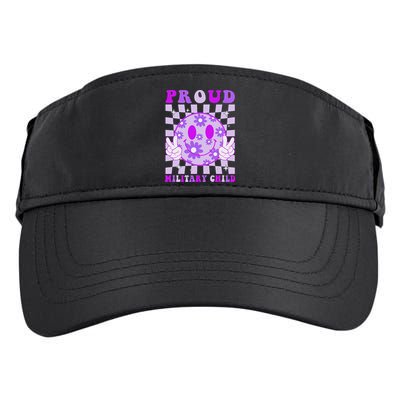 Purple Up For Military Proud Military Child Month Adult Drive Performance Visor