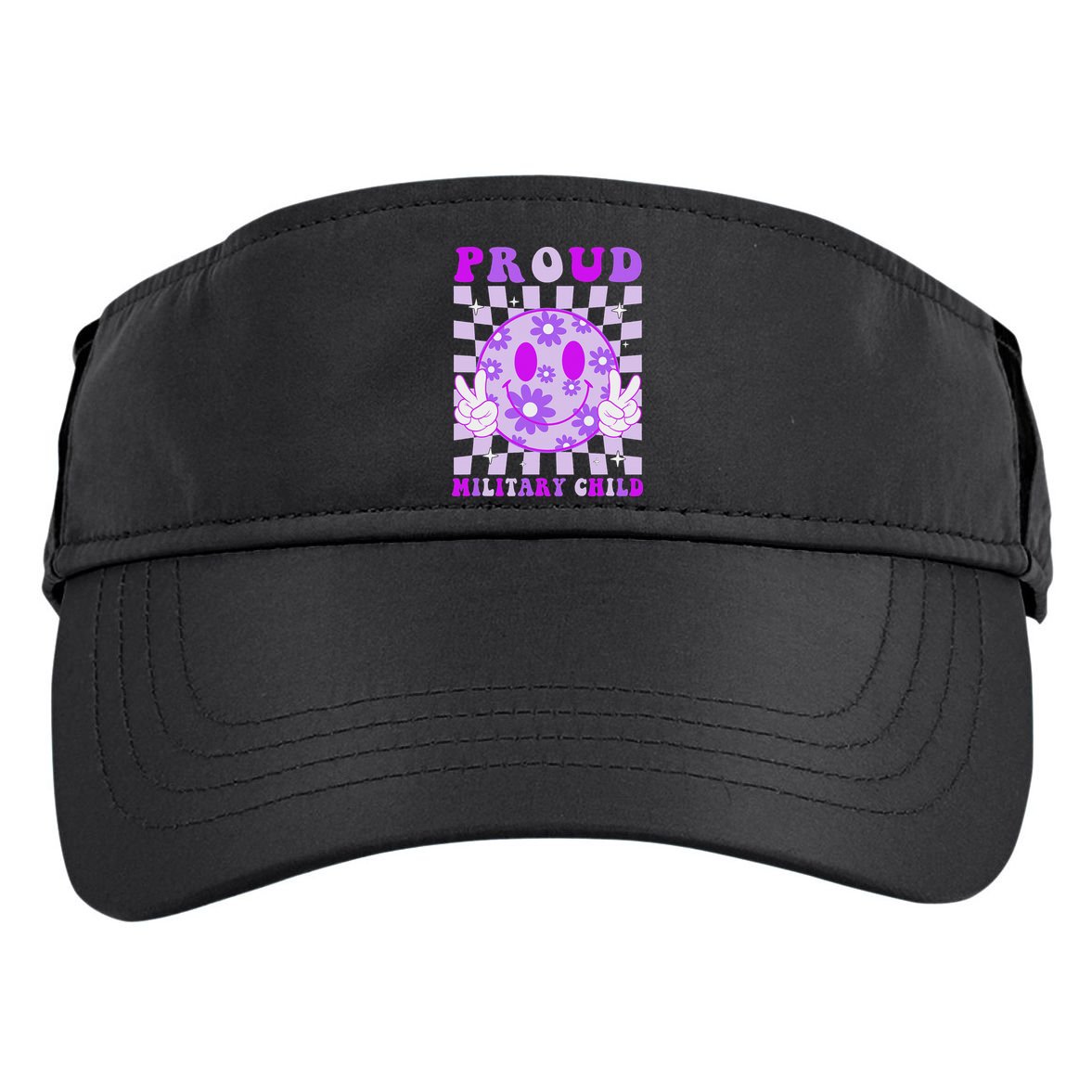 Purple Up For Military Proud Military Child Month Adult Drive Performance Visor