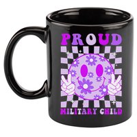Purple Up For Military Proud Military Child Month 11oz C Handle Ceramic Mug