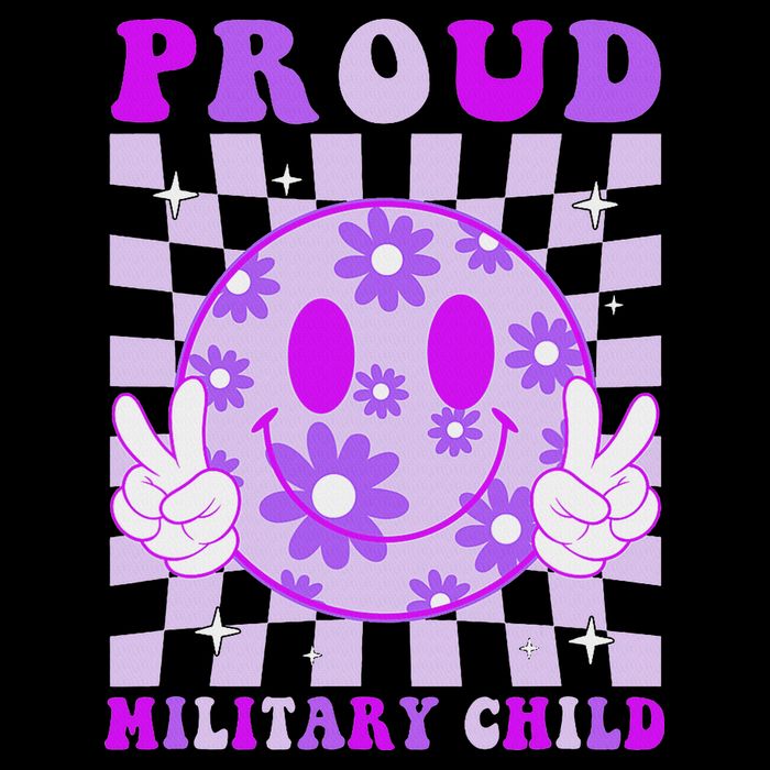 Purple Up For Military Proud Military Child Month Magnet