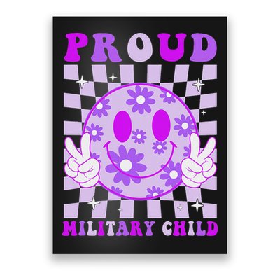 Purple Up For Military Proud Military Child Month Poster