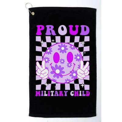 Purple Up For Military Proud Military Child Month Golf Towel