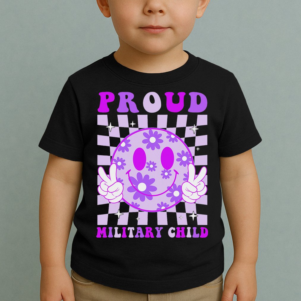 Purple Up For Military Proud Military Child Month Toddler T-Shirt