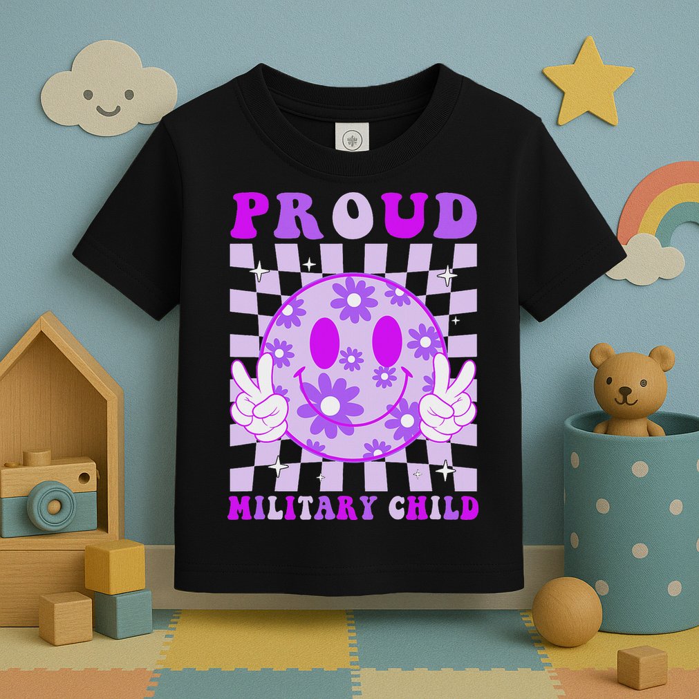 Purple Up For Military Proud Military Child Month Toddler T-Shirt
