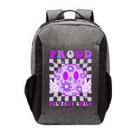 Purple Up For Military Proud Military Child Month Vector Backpack