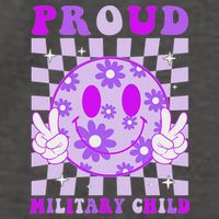 Purple Up For Military Proud Military Child Month Vector Backpack