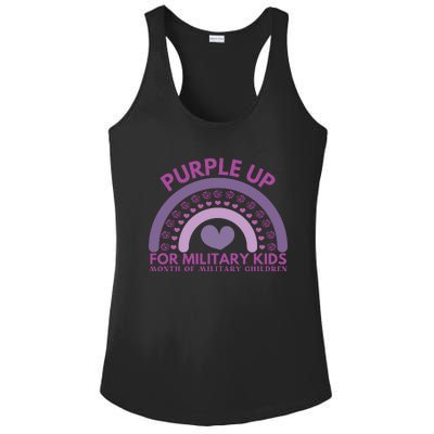 Purple Up For Military Kids Month Military Child Ladies PosiCharge Competitor Racerback Tank