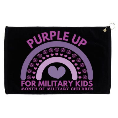 Purple Up For Military Kids Month Military Child Grommeted Golf Towel