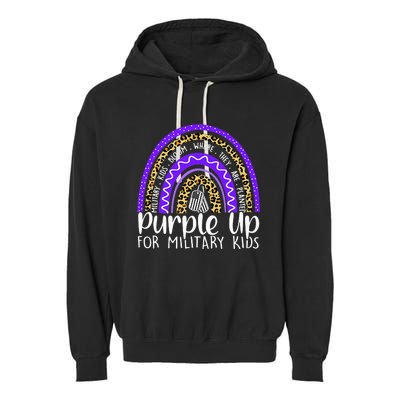 Purple Up For Military Cool Month Of The Military Child Garment-Dyed Fleece Hoodie