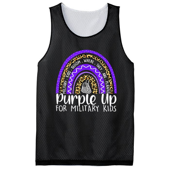 Purple Up For Military Cool Month Of The Military Child Mesh Reversible Basketball Jersey Tank