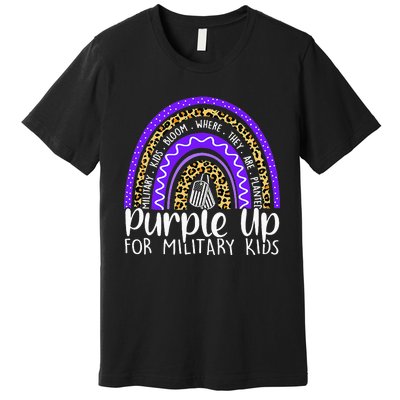 Purple Up For Military Cool Month Of The Military Child Premium T-Shirt