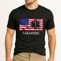 Paramedic Usa Flag Cooling Performance Crew T-Shirt