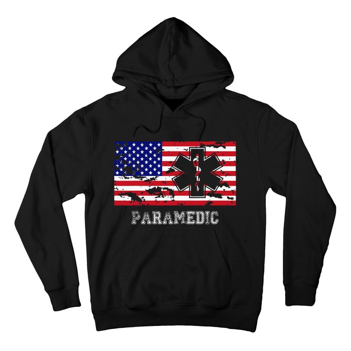 Paramedic Usa Flag Hoodie