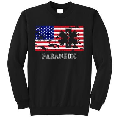 Paramedic Usa Flag Sweatshirt