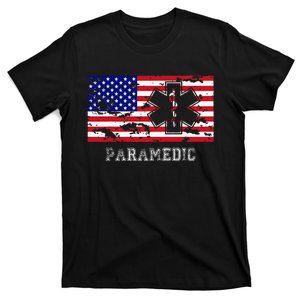 Paramedic Usa Flag T-Shirt