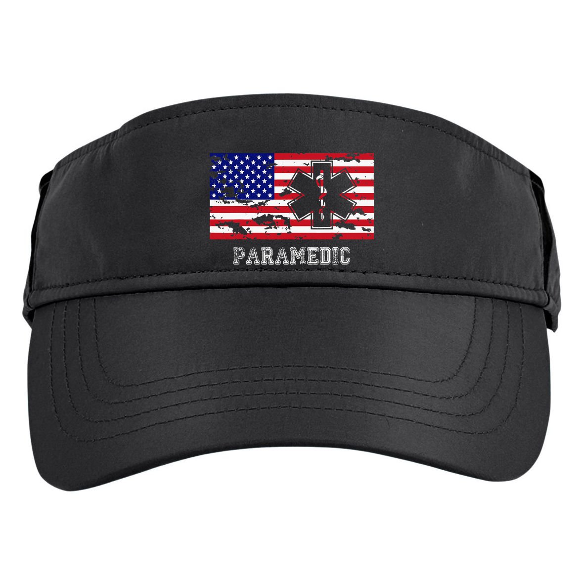 Paramedic Usa Flag Adult Drive Performance Visor
