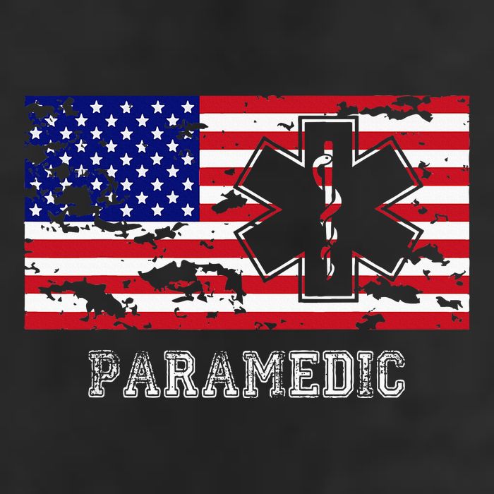 Paramedic Usa Flag Adult Drive Performance Visor