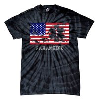 Paramedic Usa Flag Tie-Dye T-Shirt