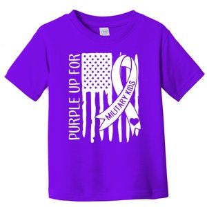 Purple Up For Military Children Purple Ribbon Toddler T-Shirt