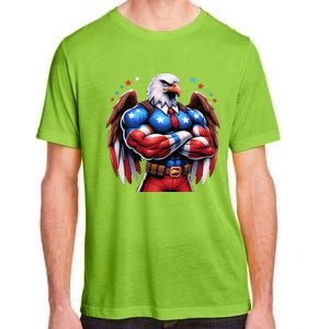 Patriotic Us Flag Patriotic Eagle July Usa American Flag Adult ChromaSoft Performance T-Shirt