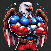 Patriotic Us Flag Patriotic Eagle July Usa American Flag 7 Panel Mesh Trucker Snapback Hat