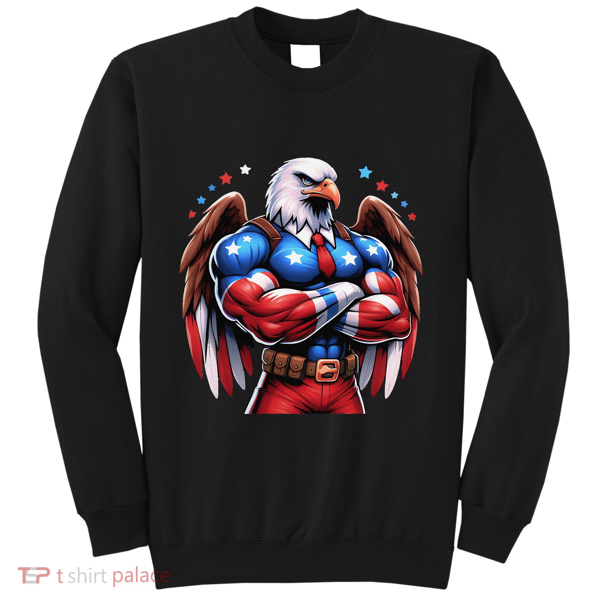 Patriotic Us Flag Patriotic Eagle July Usa American Flag Sweatshirt