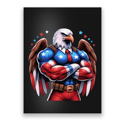 Patriotic Us Flag Patriotic Eagle July Usa American Flag Poster