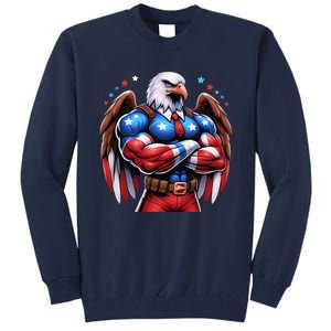 Patriotic Us Flag Patriotic Eagle July Usa American Flag Tall Sweatshirt