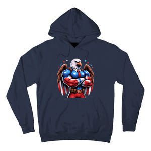 Patriotic Us Flag Patriotic Eagle July Usa American Flag Tall Hoodie