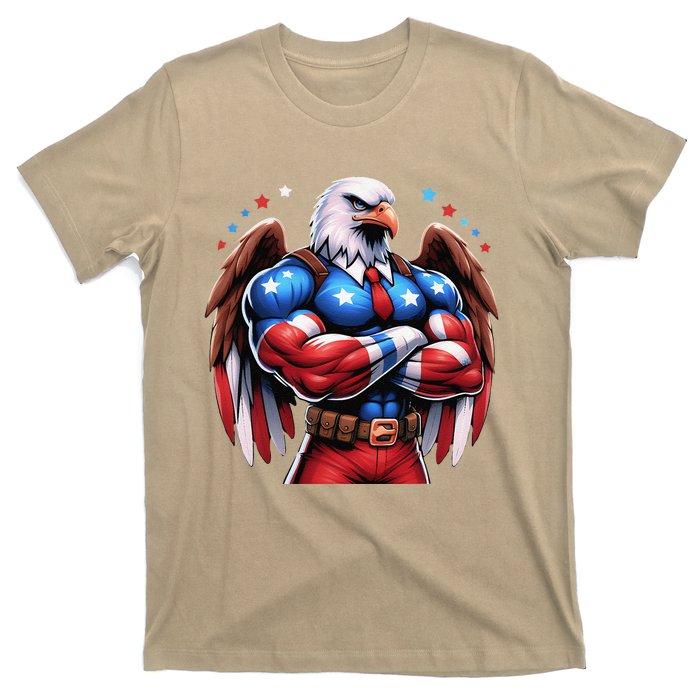 Patriotic Us Flag Patriotic Eagle July Usa American Flag T-Shirt