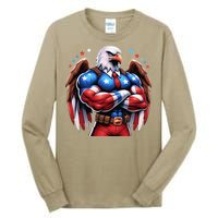 Patriotic Us Flag Patriotic Eagle July Usa American Flag Tall Long Sleeve T-Shirt