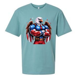 Patriotic Us Flag Patriotic Eagle July Usa American Flag Sueded Cloud Jersey T-Shirt