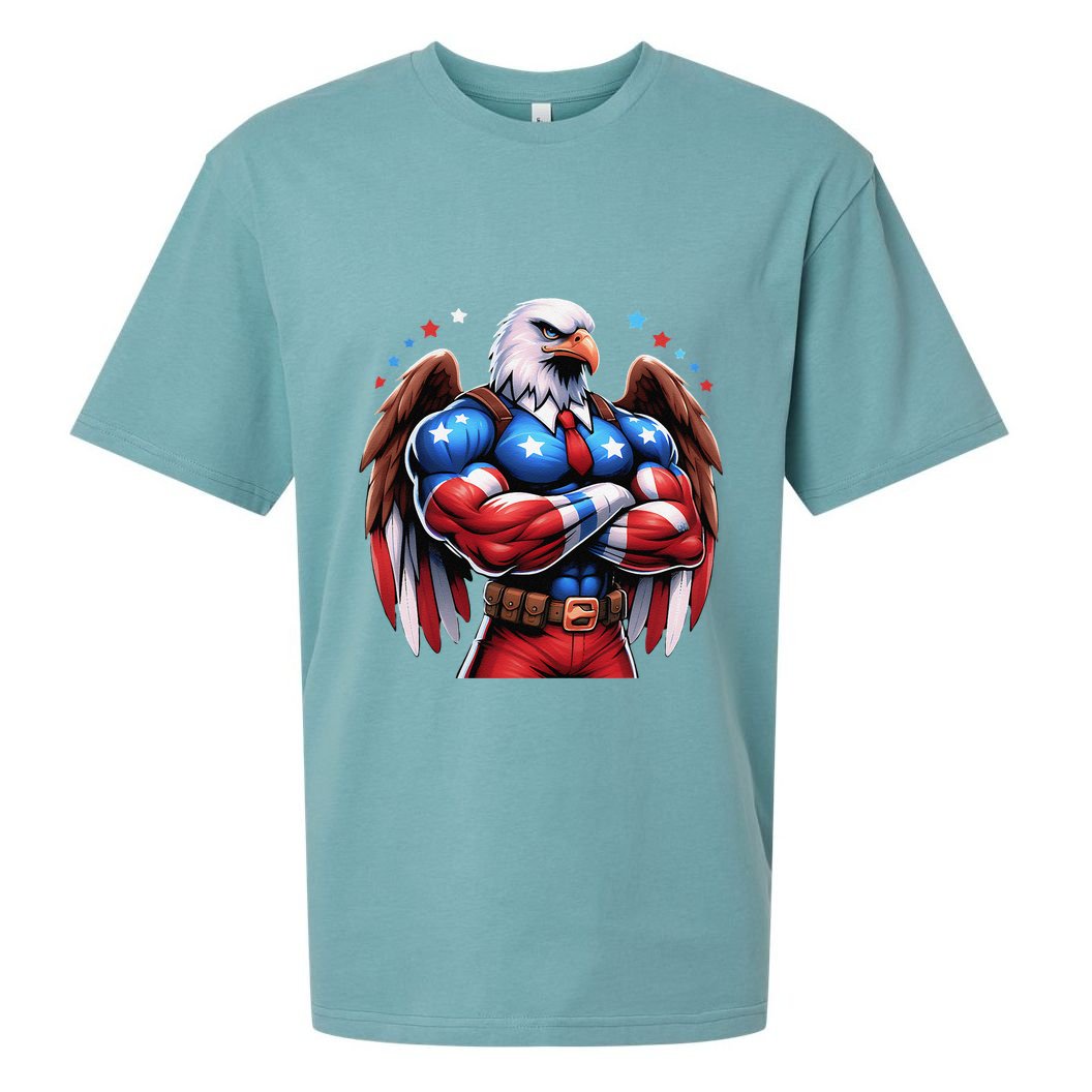 Patriotic Us Flag Patriotic Eagle July Usa American Flag Sueded Cloud Jersey T-Shirt