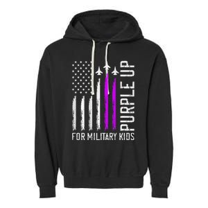 Purple Up For Military Military Child Month Garment-Dyed Fleece Hoodie