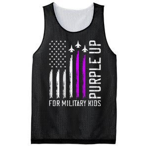 Purple Up For Military Military Child Month Mesh Reversible Basketball Jersey Tank