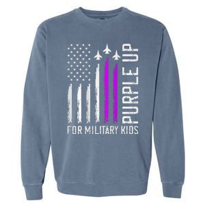 Purple Up For Military Military Child Month Garment-Dyed Sweatshirt