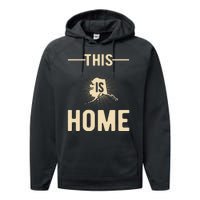 Proud Usa Fan State This Is Home Map Alaska Performance Fleece Hoodie