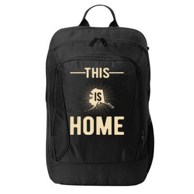 Proud Usa Fan State This Is Home Map Alaska City Backpack