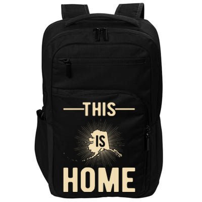 Proud Usa Fan State This Is Home Map Alaska Impact Tech Backpack